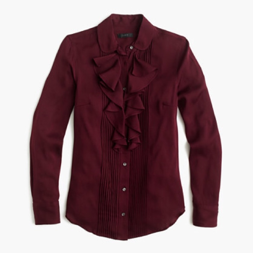 J. Crew stretch silk georgette blouse